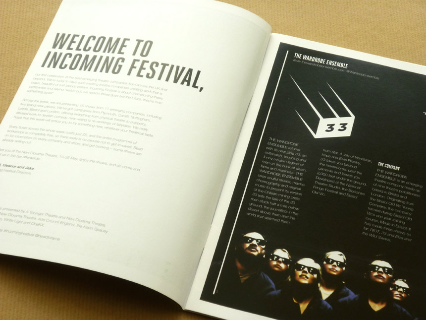 Incoming Festival logo & brochure design 5