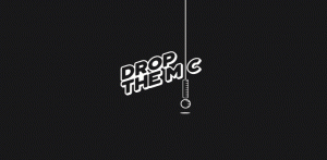 A Drop The Mic logo concept