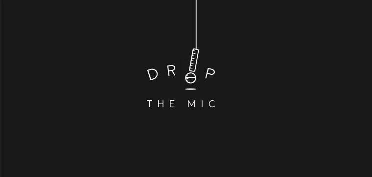 A Drop The Mic logo concept